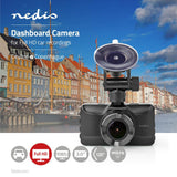 Nedis DCAM15BK Dashcam Full HD 1080 P 1 CH 3,0 -Zoll -Betrachtungswinkel von 120 °; Metallgehäuse