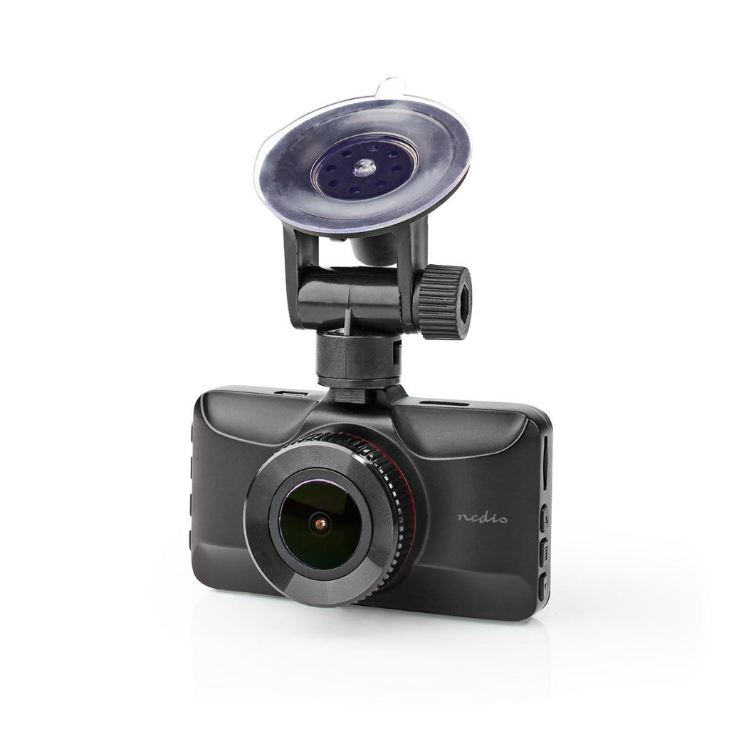 Nedis DCAM15BK dashcam Full HD 1080 P 1 CH 3.0 tommer Visningsvinkel på 120 grader; metalboliger