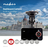 Nedis DCAM06BK Dashcam HD 720p 1 CH 2,4 tommers visningsvinkel på 60 grader;