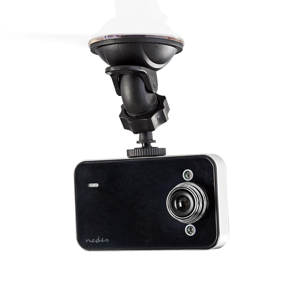 Nedis DCAM06BK Dashcam HD 720p 1 CH 2.4 inch viewing angle of 60 DEG;