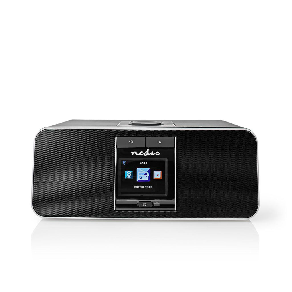 NEDIS RDIN5005BK Radio internetowe 42 W DAB+ FM Bluetooth® zdalne sterowanie czarnym srebrem