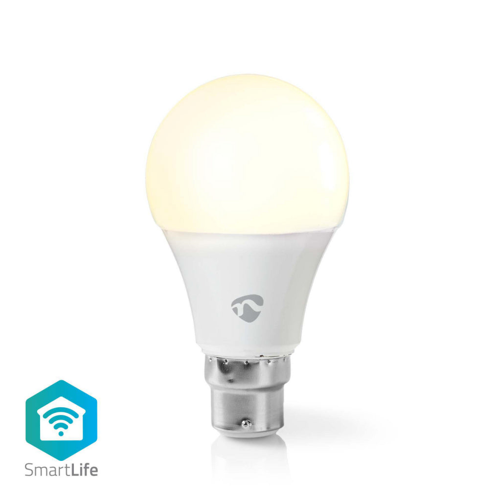 Nedis wifilw12wtb22 smartlife led bulb wi-fi b22 800 lm 9 w warm wit 2700 k energieklasse: a+ android trade; ios a60