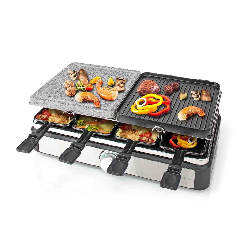 Nedis FCRA300FBK8 RACLETTE STONE GRILL pro 8 lidí