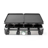 Nedis FCRA300FBK8 Raclette Stone Grill for 8 people