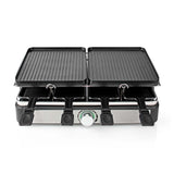 Nedis FCRA300FBK8 Raclette Stone Grill for 8 people