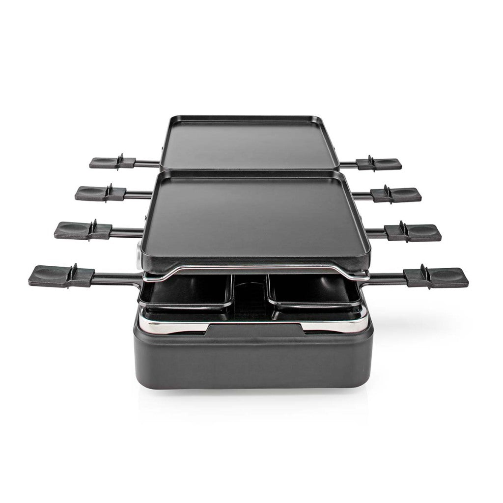 Nedis fcra300fbk8 raclette steen grill voor 8 personen