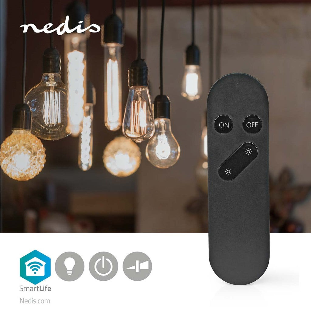 NEDIS WIFILR001BK Smartlife Remote Kontroll nëmmen fir Wifilrxxxx Lampe Zuel vu Knäppercher: 4 Android Handel; Ios schwaarz