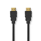 Nedis CVGP35000BK50 HDMI Trade; cable HDMI Trade; connector HDMI Trade; Connector 8k@60Hz EARC gilded 5.00 m PVC Black Polybag