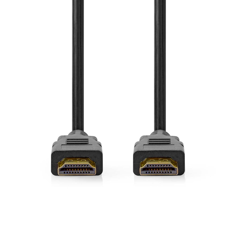 Nedis CVGP35000BK50 HDMI Trade; cable HDMI Trade; connector HDMI Trade; Connector 8k@60Hz EARC gilded 5.00 m PVC Black Polybag