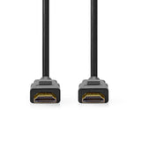 Nedis CVGP35000BK50 HDMI Trade; Cable HDMI Trade; Connector HDMI Trade; Connettore 8K@60Hz Earc dorato 5,00 m PVC Polybag nero