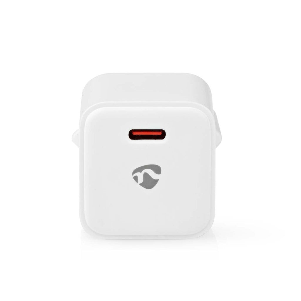 Nedis WCMPD20W100WT-lader 1.67 2.22 3.0 A-utganger: 1 USB-C handel; 20 W automatisk spenningsvalg