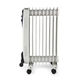 Nedis HTOI30WT9 Mobilni oljni radiator 800 1200 2000 W 9 plavuti nastavljivi termostat 3 toplotni položaji Omval Prevention White