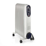 Nedis HTOI30WT11 Mobilolie Radiator 1000 1500 W 11 FINS Justerbar termostat 3 Varmepositioner Omvalveventie Wit