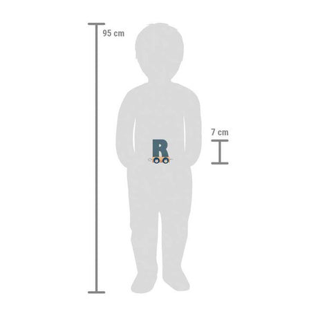 Small foot - houten lettertrein polar - r