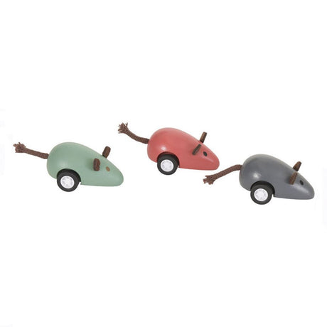 Egmont houten muis met pullback, 3 ass 1 | 12 stuks