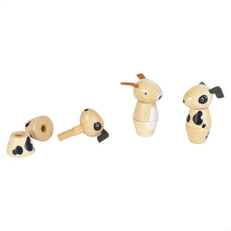 Houten bouwpakket hond, 2 ass 8 st 2+ | 8 stuks