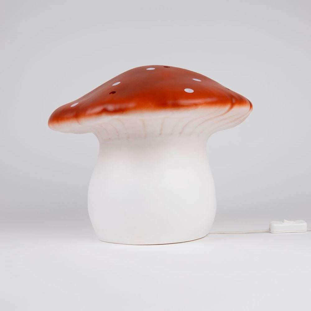 Egmont lamp paddenstoel rode bak+dimmer.