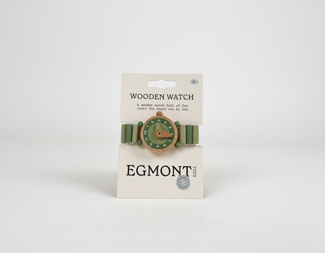 Egmont houten horloge raph. 3,5 cm. 3+ | 6 stuks