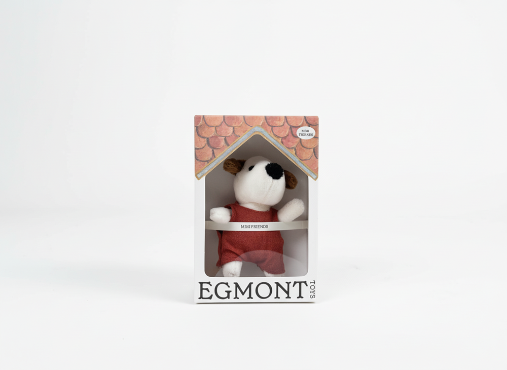 Egmont knuffel eddie de hond. 9 cm. 0+