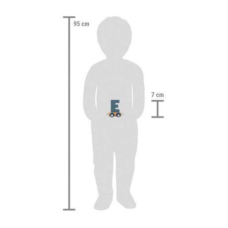 Small foot - houten lettertrein polar - e