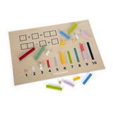 Small Foot - Wooden tenderer with calculation bars and calculation blocks set