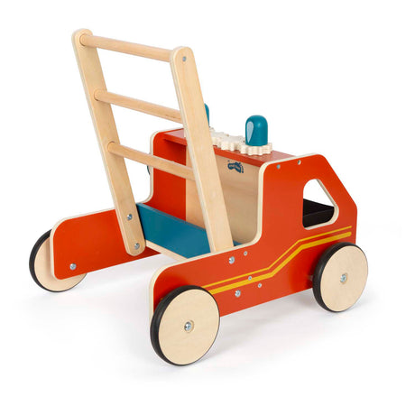 Small foot - houten loopwagen brandweer