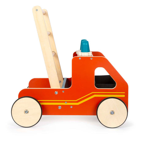 Small foot - houten loopwagen brandweer