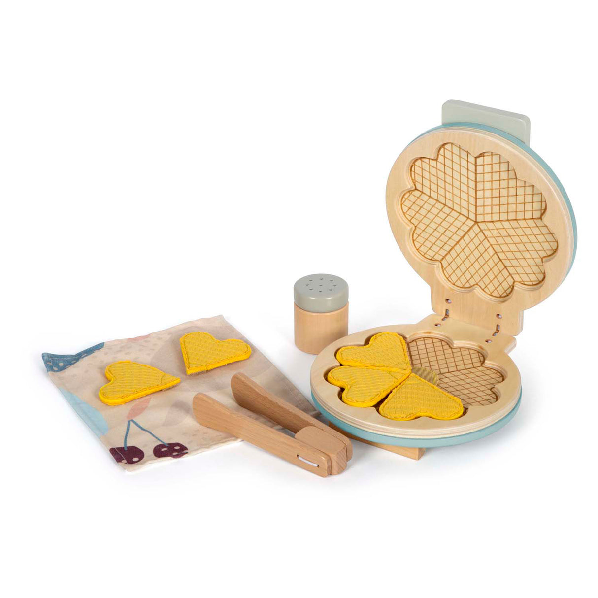 Klenge Fouss - hëlze Waffle Iron Play Set, 10DLG.