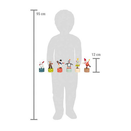 Small foot - display kerst- en winterdansfiguren, 12st.