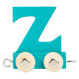 Small foot - houten lettertrein aquablauw - z - 12 stuks