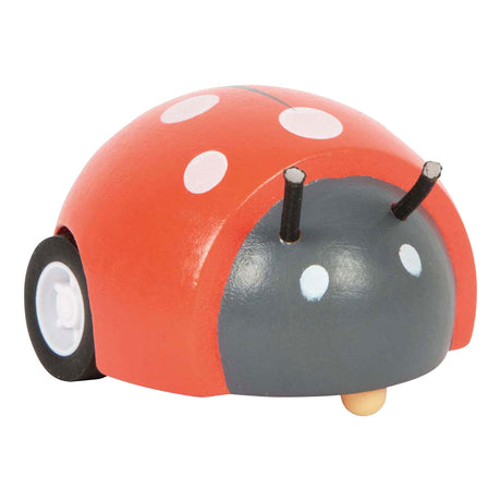 Small foot - houten pull-back dieren tiny friends - 12st.