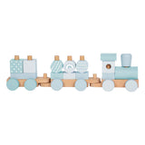 Small foot - houten trein blauw