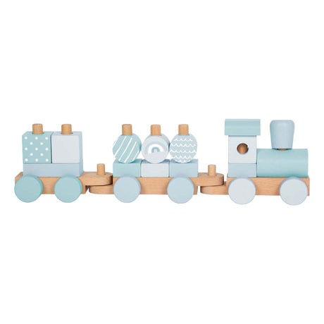 Small foot - houten trein blauw