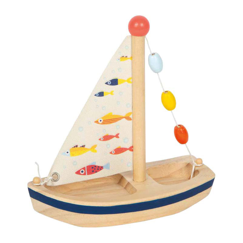 Small foot - houten zeilboot grote oceaan