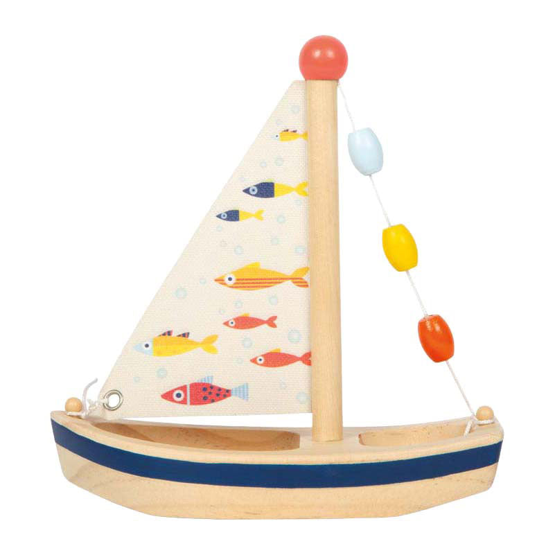 Small foot - houten zeilboot grote oceaan