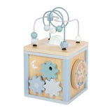 Small foot - houten motor vaardigheden kubus blauw