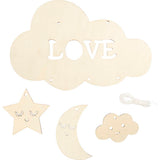 Creativ company http: www.cchobby.nl houten-mobiel-nachthimmel-b-28-cm-dikte-3-mm-1-stuk-1-doos