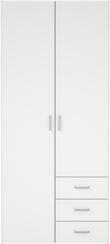 Giga living kledingkast space - wit - 78x50x175cm