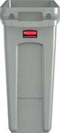 Rubbermaid - slim jim met luchtsleuven 60 liter - polyethylene - beige - prullenbak