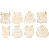Creativ company http: www.cchobby.nl houten-figuren-monsters-h-12-4-cm-dikte-3-mm-8-stuk-1-doos