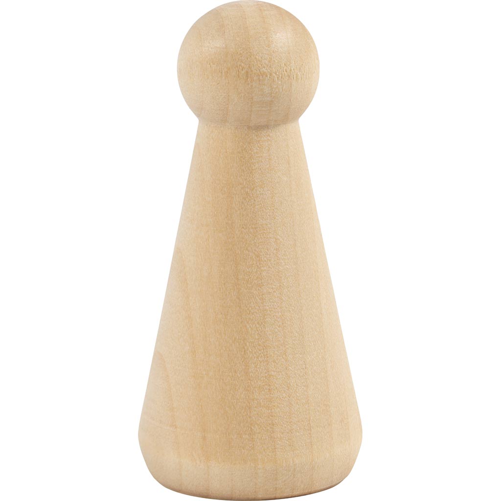 Creativ company http: www.cchobby.nl houten-figuur-kegelvormig-h-8-cm-3-stuk-1-doos