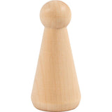 Creativ company http: www.cchobby.nl houten-figuur-kegelvormig-h-8-cm-3-stuk-1-doos