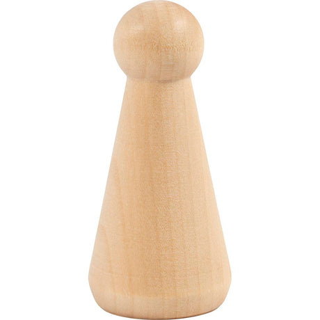 Creativ company http: www.cchobby.nl houten-figuur-kegelvormig-h-8-cm-3-stuk-1-doos
