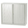 Roldeurkast laag staal 100x43x103cm lichtgrijs 1 legbord