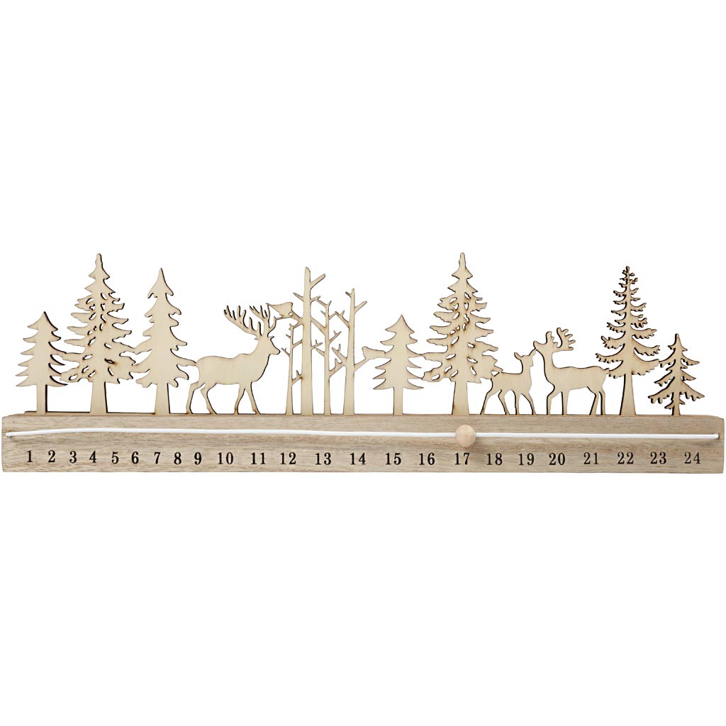 Creativ company https: www.cchobby.nl advent-kalender-h-12-cm-l-40-cm-b-3-6-cm-1-stuk