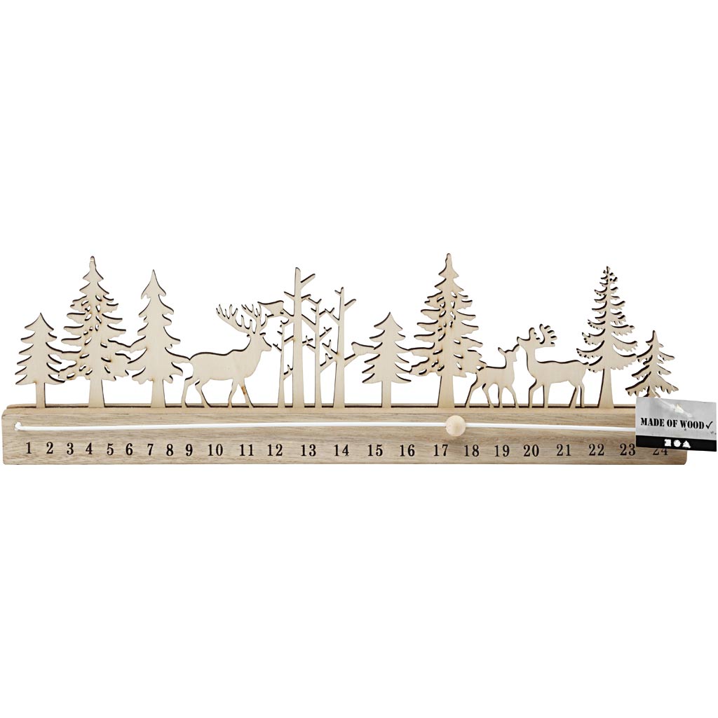 Creativ company https: www.cchobby.nl advent-kalender-h-12-cm-l-40-cm-b-3-6-cm-1-stuk