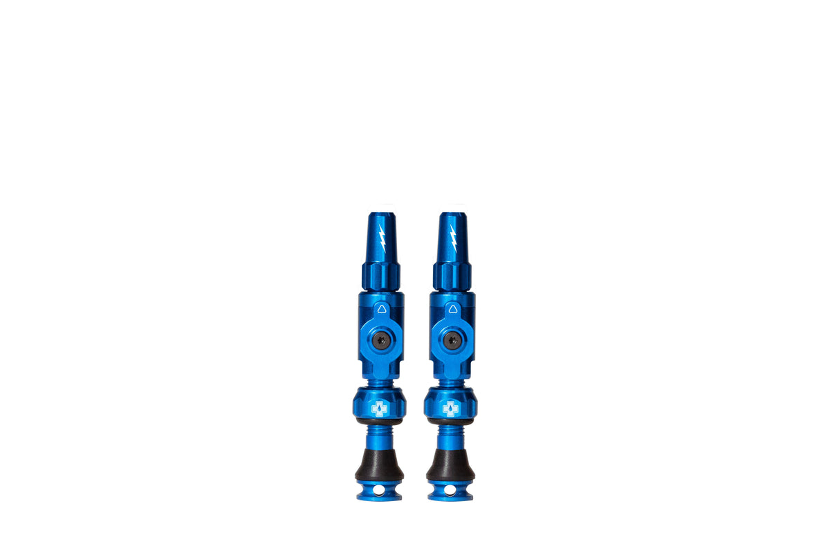 Muc-off tubeless ventiel big bore lite small blue franse presta ventiel 30mm