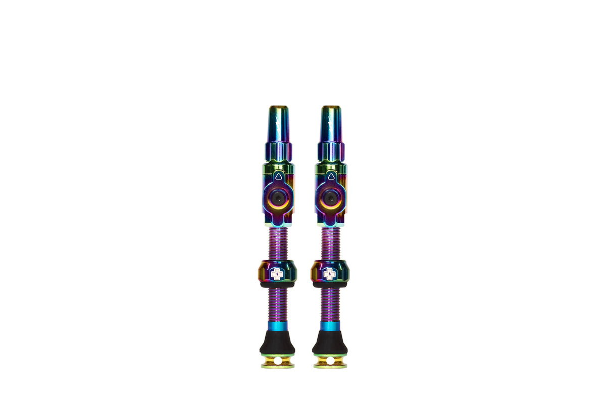 Muc-off tubeless ventiel big bore lite large iridescent franse presta ventiel 45mm - 545282