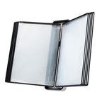 Tarifold zichtpanelensysteem djois 714507 a4 10 panelen zwart