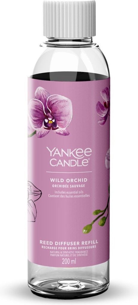 Yankee candle - navulling voor geurstokjes 200 ml - wild orchid